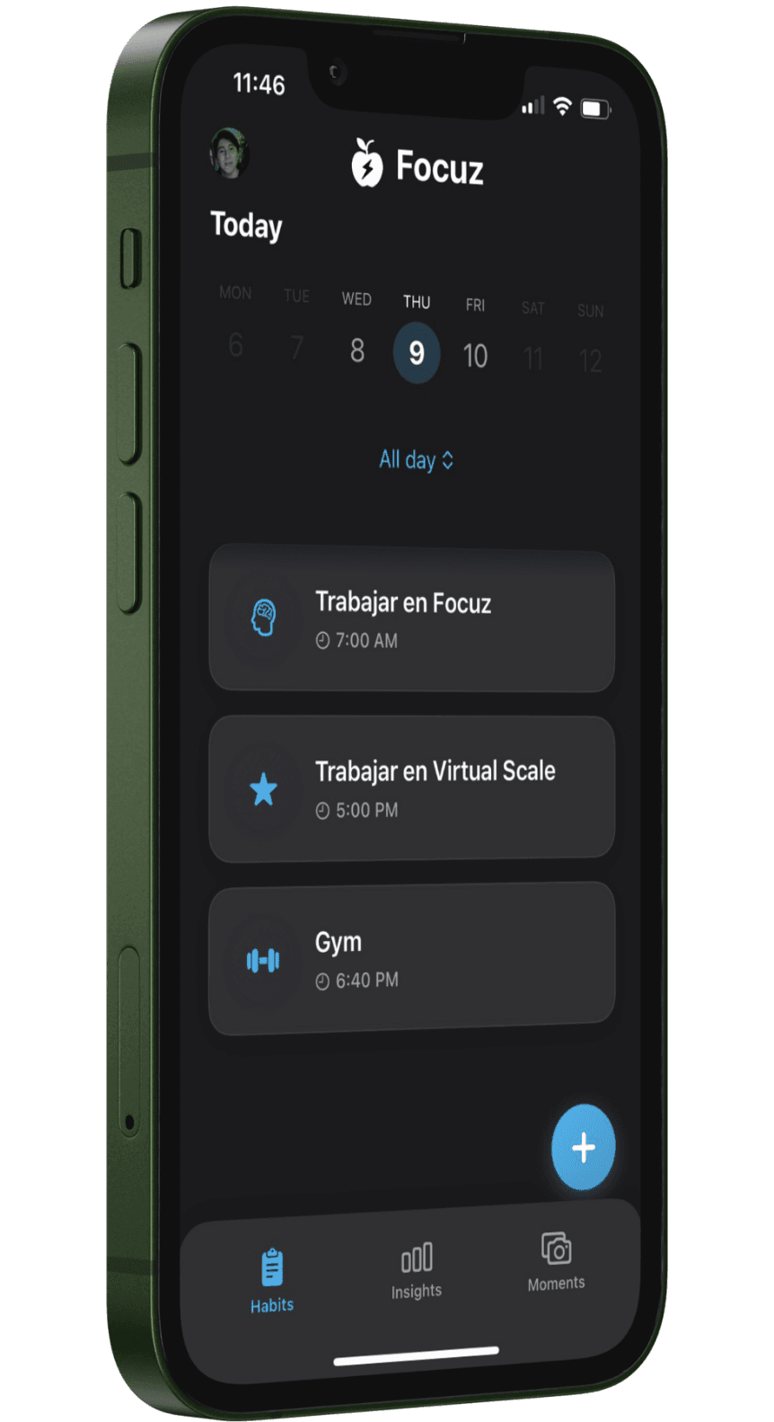 Focuz App Interface